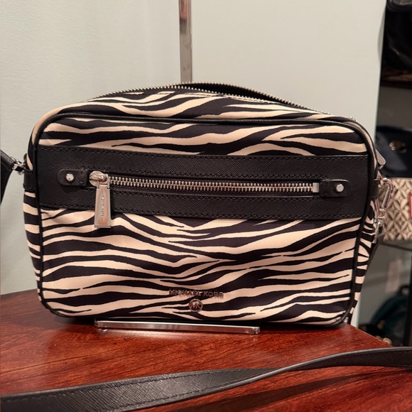 Michael Kors Handbags - Michael Kors Zebra Print Bag with charm